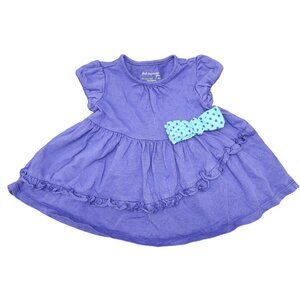 Baby Girls First Impressions Play Cotton Dress with Bow Ruffled 3-6 Months Blue